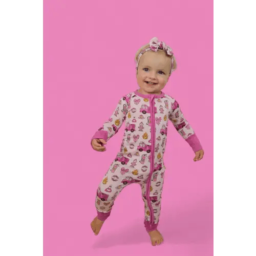 BLAZING BOWS AND HYDRANTS DREAM ROMPER