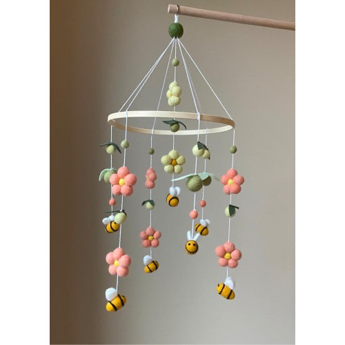 daisy mobile/ bee mobile/ fruit mobile/ baby girl mobile/ flower crib mobile/ baby mobile/ Nursery Mobile/ Crib mobile/ cot mobile