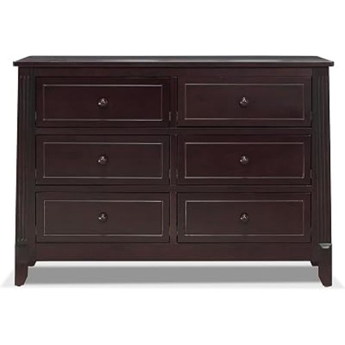Sorelle Furniture Berkley Baby Dresser – Dresser for Nursery, Kids Bedroom Furniture, Dresser Drawers, Nightstand for Child’s Room with Drawers, Nursery Furniture for Infant-Espresso