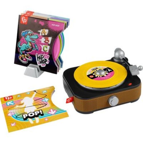 Fisher-price Rockin' Record Player Musical Toy For Preschool Pretend Play