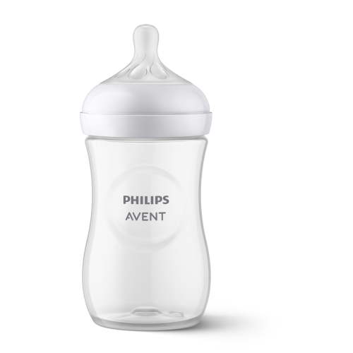 Philips Avent Natural Baby Bottle with Natural Response Nipple , Clear, 9oz, 1pk, SCY903/91