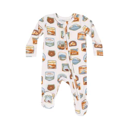 Angel Dear National Park Patches 2 Way Zipper Footie