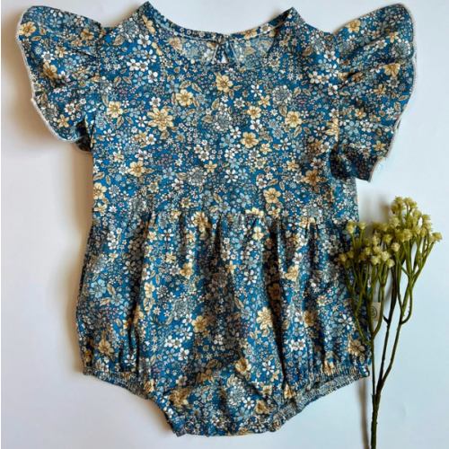 Franny Vintage Floral Romper – Three Peas
