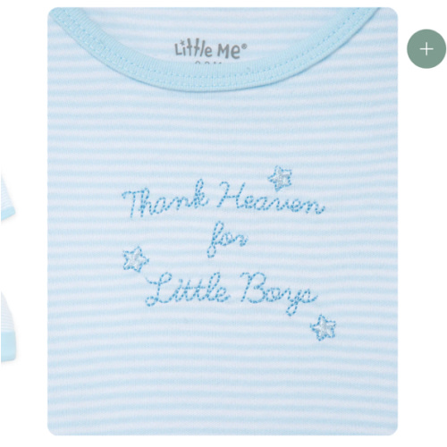 Thank Heaven for Little Boys Sleeper Gown And Hat