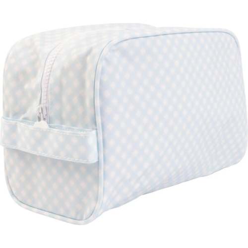 Apple of My Isla - The Dopp Kit, Blue Gingham