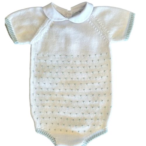 Bubble Dot White with Light Blue (Infant)