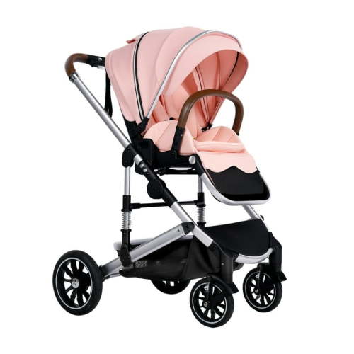 AILEEKISS 2-in-1 Baby Stroller with Adjustable Seat, Foldable Stroller for Toddler, 26 Pounds, Pink