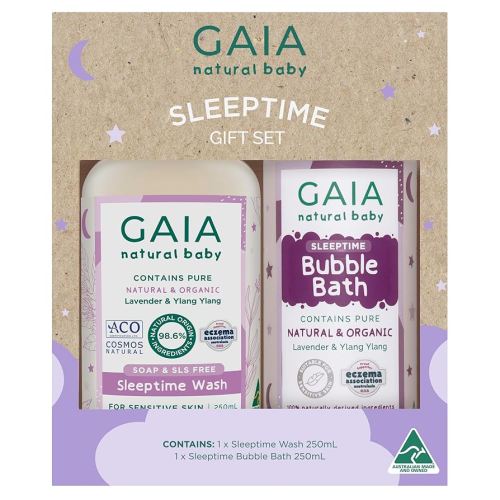 Gaia Skin Natural Baby Sleeptime Bath Gift Set (Pack of 2) : Amazon.com.au: Baby
