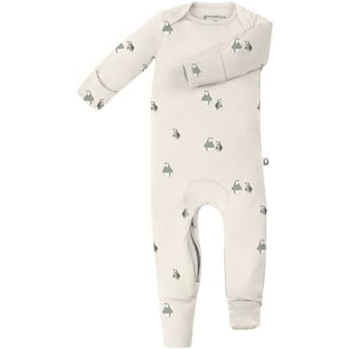 GUNAMUNA Unisex Baby, Toddler Ultra-Soft Convertible Pajama, Footie Romper Sleeper with Diaper Zipper for Easy Changing