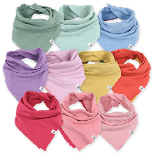 Multipack Organic Cotton Reversible Bandana Bibs | Honest Baby Clothing