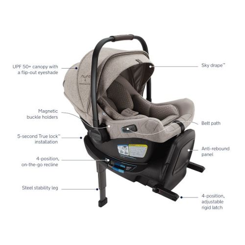 Nuna PIPA™ aire RX Infant Car Seat & Base | color: droplet dot