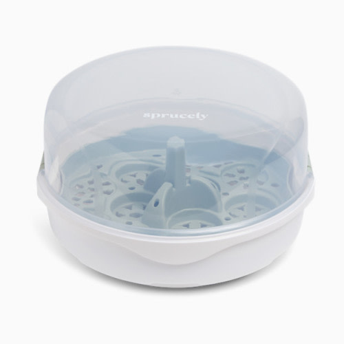 Microwave Steam Sterilizer - White/Sage