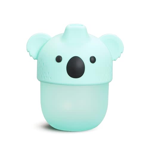 Munchkin® Koala Sippy Cup for Babies and Toddlers with Soft-Touch Silicone, 8 Ounce, BPA Free, Mint