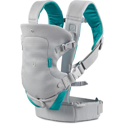 Infantino Flip 4-in-1 Light & Airy Convertible Carrier - Breathable, 4 Positions, Lumbar Support