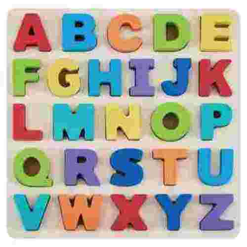 Spark Create Imagine Wooden Alphabet Puzzle, Baby and Toddler Toys for Children Ages 18 Months