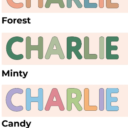 Personalized Name Puzzle With Pegs | New Easter Gifts for Kids Wooden Toys Baby Shower Custom Toddler Toys First Birthday 1st Child Gifts