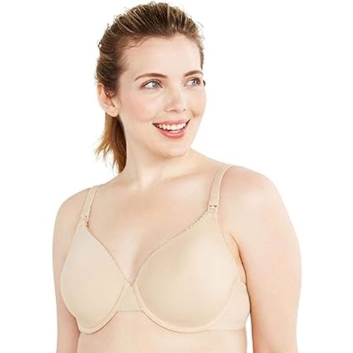 Motherhood Maternity Women's Comfort Lightly Lined Full Coverage Underwire Maternity & Nursing T-Shirt Bra