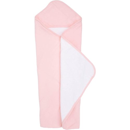 Little Unicorn Premium Muslin & Terry Hooded Towel, 30x30 in - Rose Petal