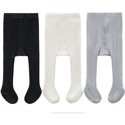 CECORC Baby Girls Tights Toddler Cable Knit Leggings Thick Cotton Infant Stockings Pantyhose 1-10T