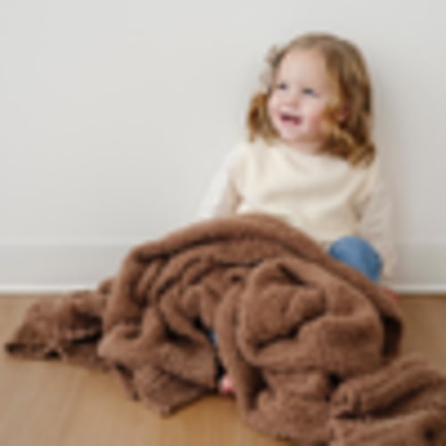 Pecan Saranoni Bamboni® Receiving Blanket | Ultra-Soft Comfort | Saranoni
