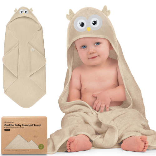 Cuddle Baby Hooded Towel - Owl