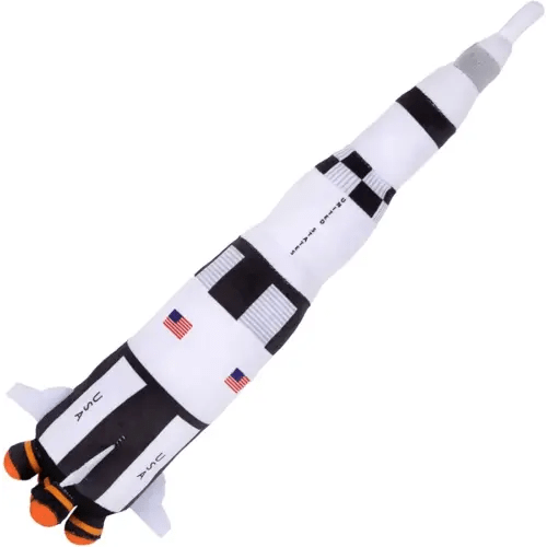 ArtCreativity Saturn Rocket Plush Toy for Kids, 18.5 Inch Space Shuttle Stuffed Toy with Realistic Details, SpaceRoom Décor, NASA Spaceship Nursery Décor, Great Outer Space Toys for Boys & Girls