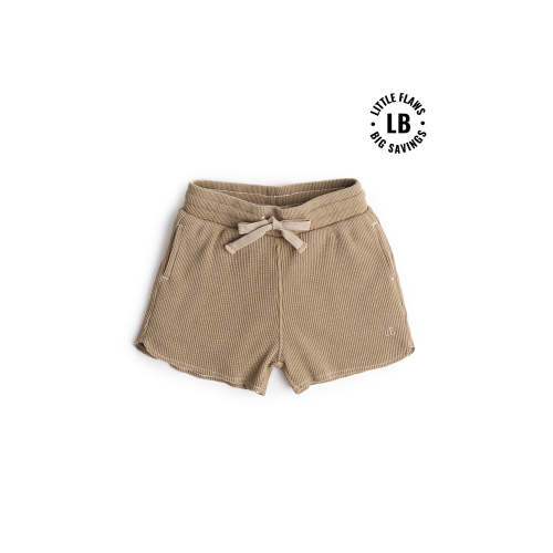 Acid Wash Waffle Short - Mushroom