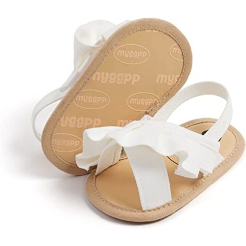 Baby Girl Sandals Summer Crib Shoes Bowknot Soft Sole Infant Girls Princess Dress Flats First Walker Shoes