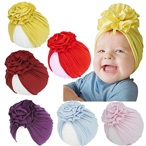 Baby Turban Newborn Turbans for Baby Girls Head Wraps Bow Hats for Newborns Baby Beanie Hats Headraps