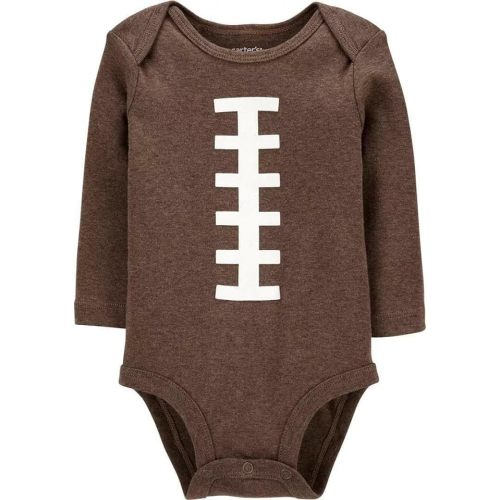 Carter's Baby Boy's Thanksgiving Football Long Sleeve Bodysuit