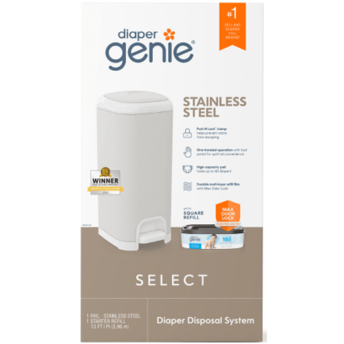Diaper Genie Select Pail Gray