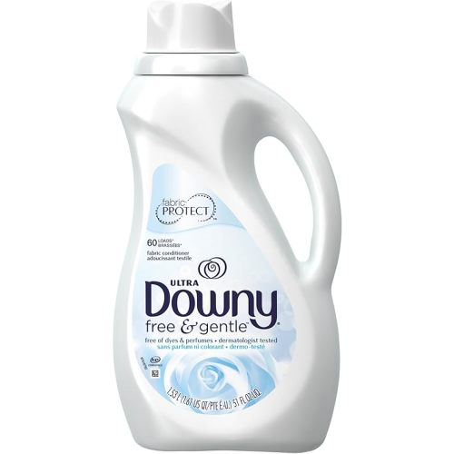 Downy Free & Gentle Liquid Fabric Conditioner (Fabric Softener), 51 FL OZ