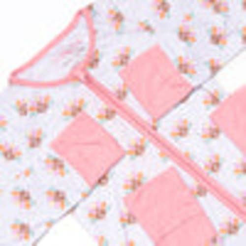 Turkey Trot Bamboo Zippy Pajama, Pink – Stitchy Fish