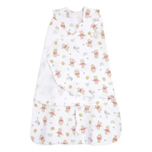 100% Cotton Baby Swaddle Winnie the Pooh Rainbows | Newborn | HALO US