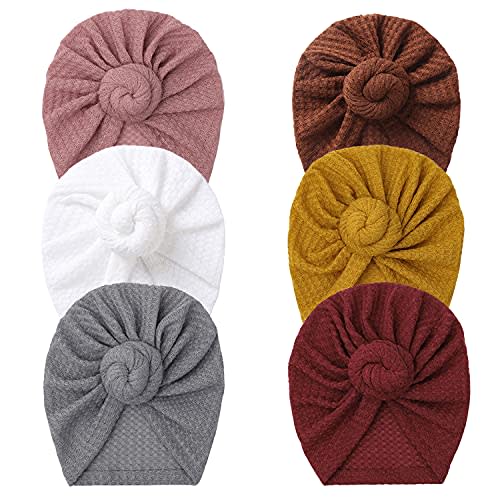 GEZISAN Baby Turban Newborn Baby Girl Hospital Hat Nursery Beanie Headwrap Bohemia Donuts Cap