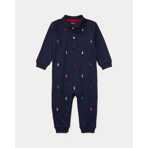 Cotton Interlock Coverall | One-Pieces Baby | Ralph Lauren