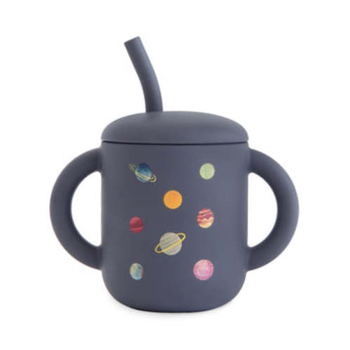 Mushie Baby Silicone Training Cup + Straw