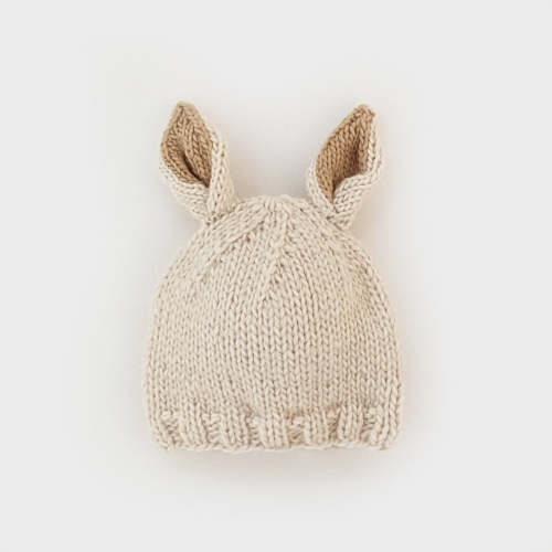 Knit Bunny Hat, Natural