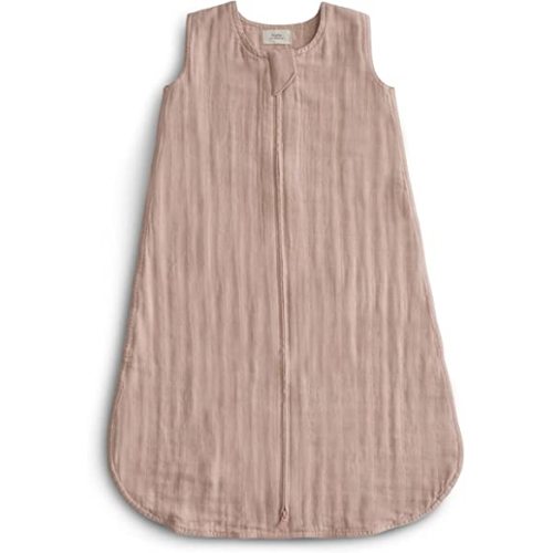mushie Baby Wearable Blanket | 100% Organic Cotton Muslin | Sleeping Bag for Infants (Blush)