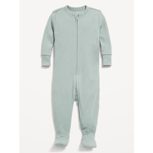 Snug-Fit 2 Way Zip Footed One-Piece for Baby | Old Navy