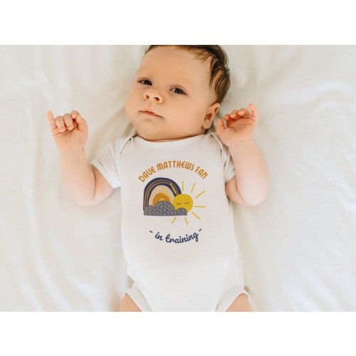Dave Matthews Fan In Training Baby Diaper Shirt , DMB Lover Baby Gift , Fun Dave Matthews Fan Infant Bodysuit , Unique Baby One Piece
