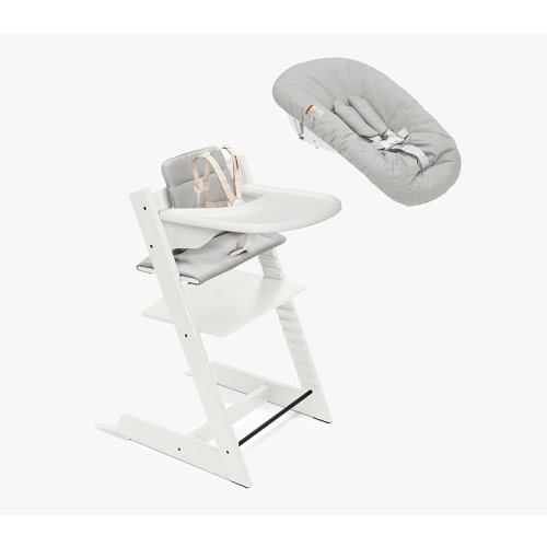 Stokke® Tripp Trapp® High Chair², Cushion, Tray, & Newborn Set Bundle