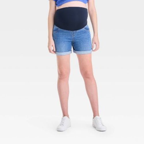 Over Belly High-Rise Maternity Jean Shorts - Isabel Maternity by Ingrid & Isabel™
