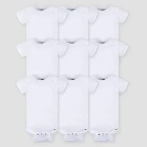 Wonder Nation Baby Neutral Cotton White Short Sleeve Bodysuits, 6-Pack, Newborn-24M - Google Search