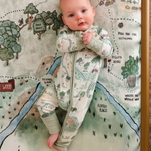 Hundred Acre Woods Bamboo Crib Sheet