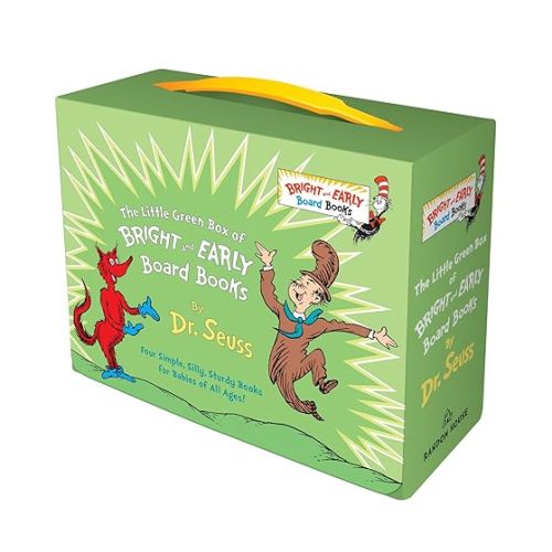 Little Green Boxed Set of Bright and Early Board Books: Fox in Socks; Mr. Brown Can Moo! Can You?; There's a Wocket in My Pocket!; Dr. Seuss's ABC (Bright & Early Board Books(TM))