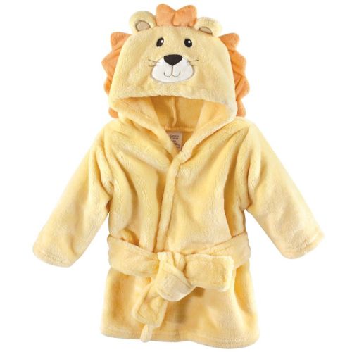 Luvable Friends Baby Unisex Plush Bathrobe, Lion, 0-9m