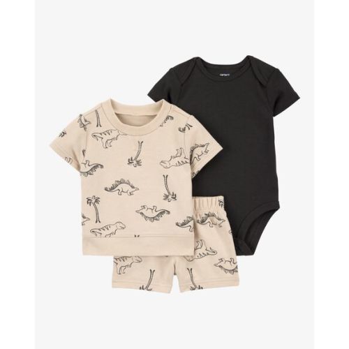 Baby 3-Piece Dinosaur Outfit Set - Brown - Carter's | Carter's