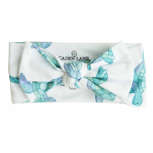 Totally Turtles Knit Large Bow Headwrap