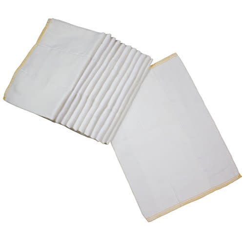 OsoCozy Prefold Cloth Diapers (1 Doz) - Soft, Absorbent, Durable - 100% Cotton